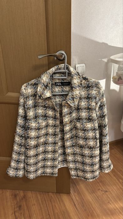 Рубашка zara свободного кроя