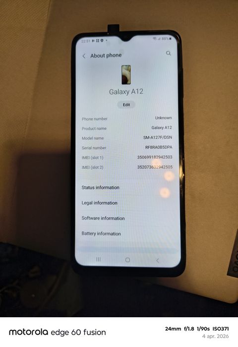 Samsung a12 ....