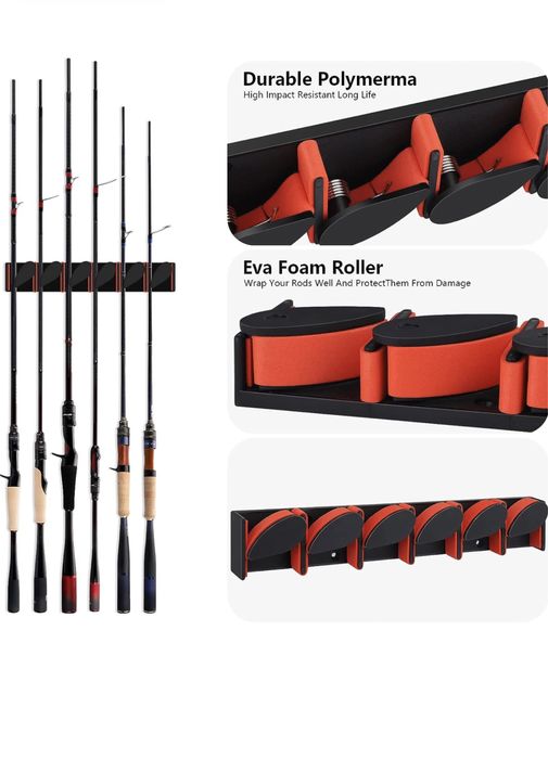 Държач за видици за стена до 6 въдици