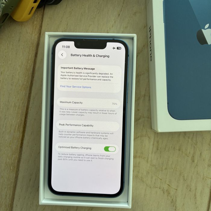 iPhone 13 mini 128 GM 75% батерия