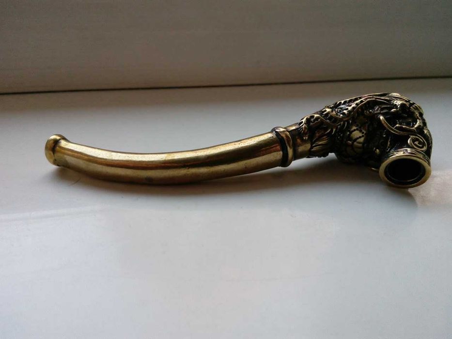 курительная трубка бронзовая (№48)