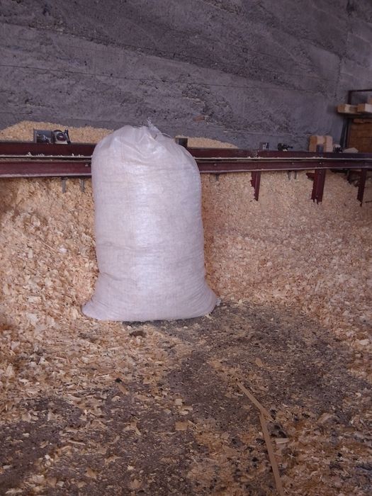 Опилки мешками 1500 большой мешок
