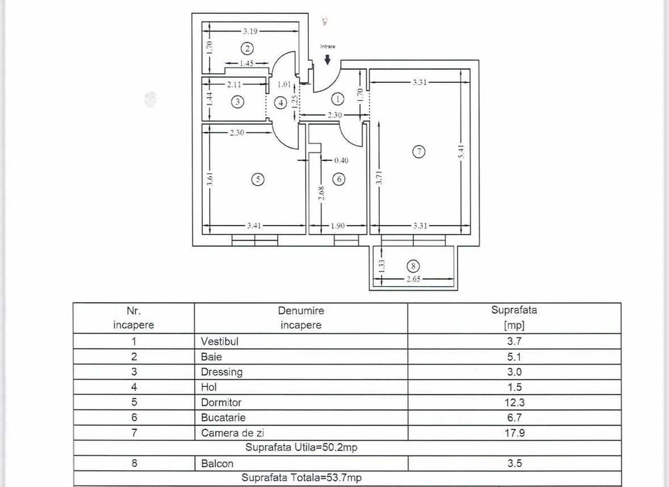 Apartament 2 camere Cosmopolis