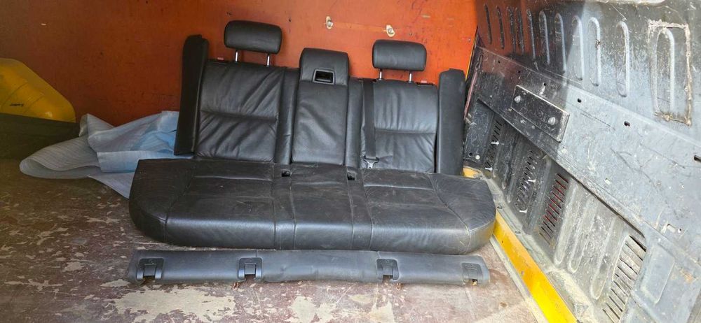 Черен кожен салон за бмв е61