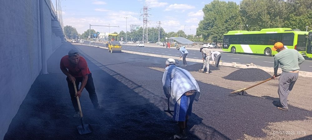 Асфальт хизмати Узбекистан буйлаб