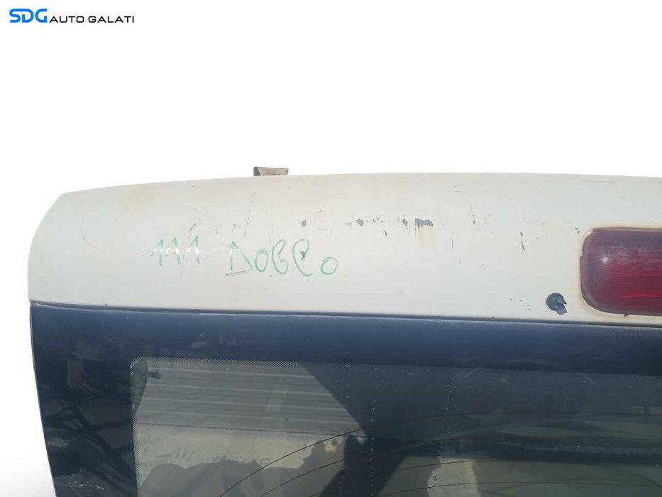 Hayon Haion Portbagaj Dezechipat cu Luneta Geam Sticla Fiat Doblo Van 2002 - 2010 Culoare Alb [LN0222]