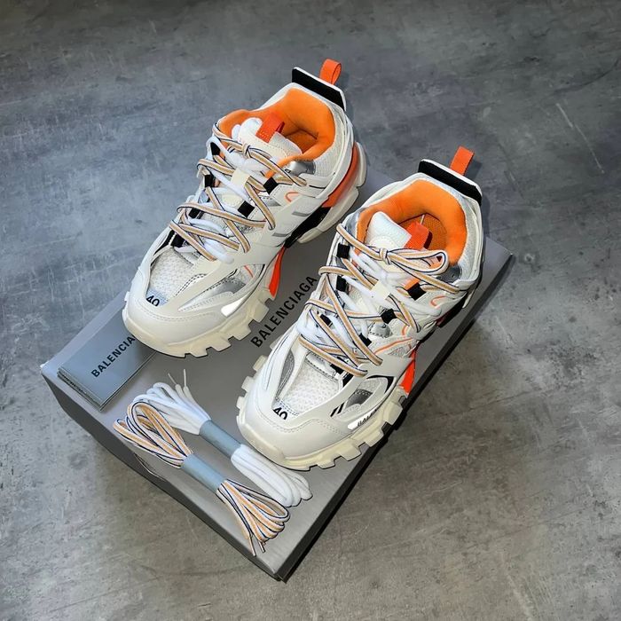Balenciaga Track – White & Orange