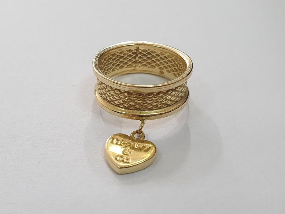 Inel Tiffany din aur de 14K – mărimea 57 – 3,02 g