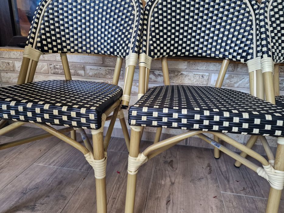 Градински стол от алуминий имитация ратан