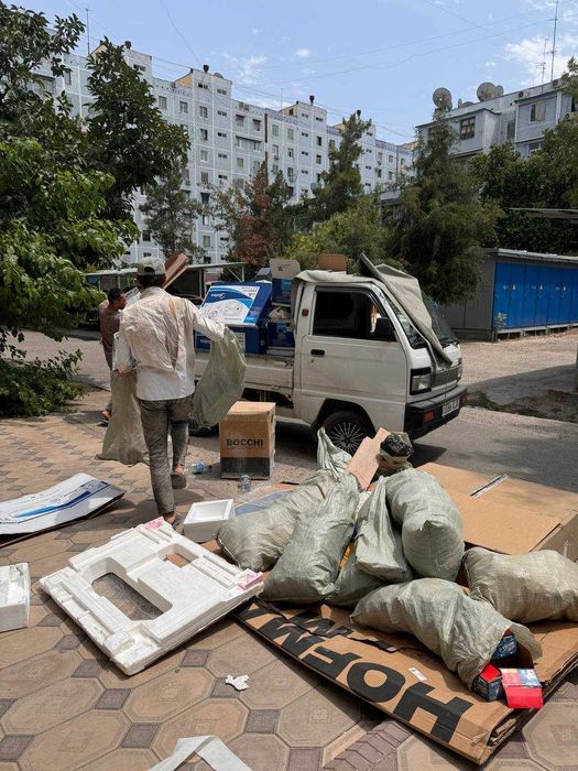 Вывоз мусора старые мебель техника битовой мусор