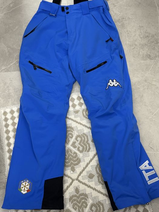 Pantaloni ITALIA FISI Kappa ski noi - fara semne de purtare
