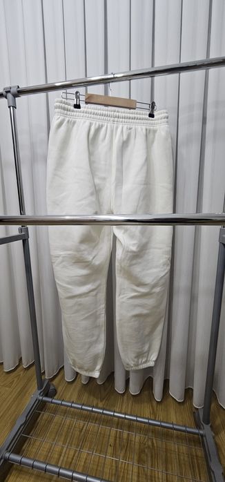 Pantaloni de trening Nike Phoenix Fleece Crem/Alb Mărimea M