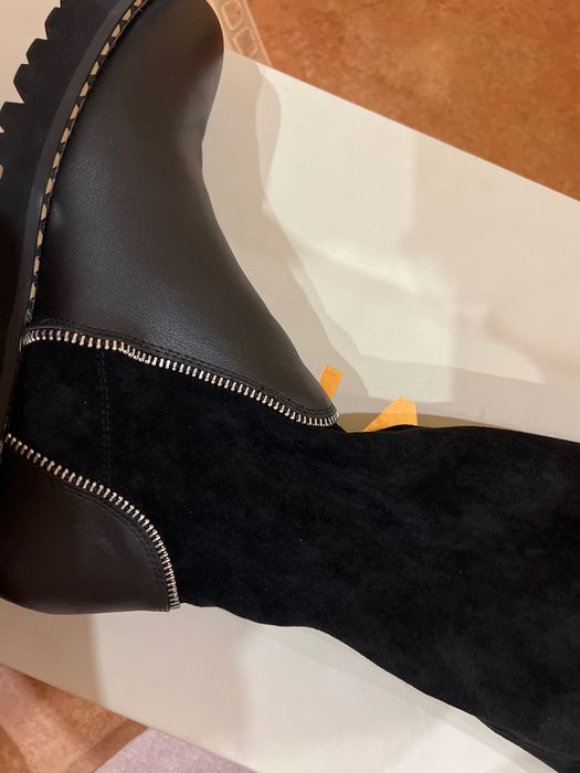 Ботуши Quazi - велур и кожа