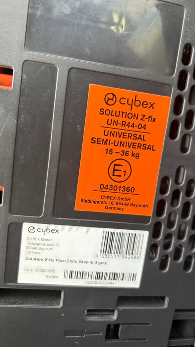 cybex solution z fix столче за кола 15-36кг