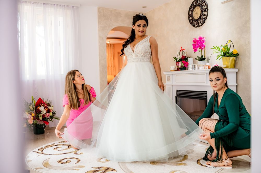 Rochie de mireasa facuta pe comanda.
