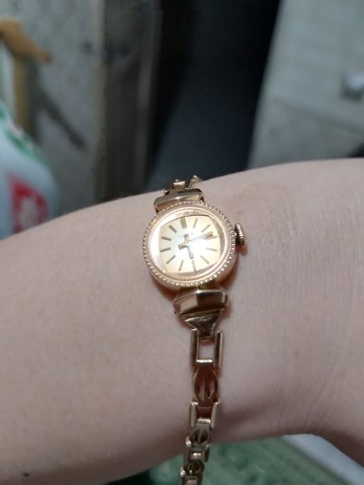 Золотые часы Чайка, 583 проба союз