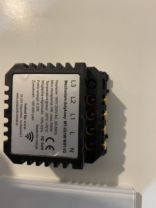 Intrerupator dublu smart touch wifi cu nul optional