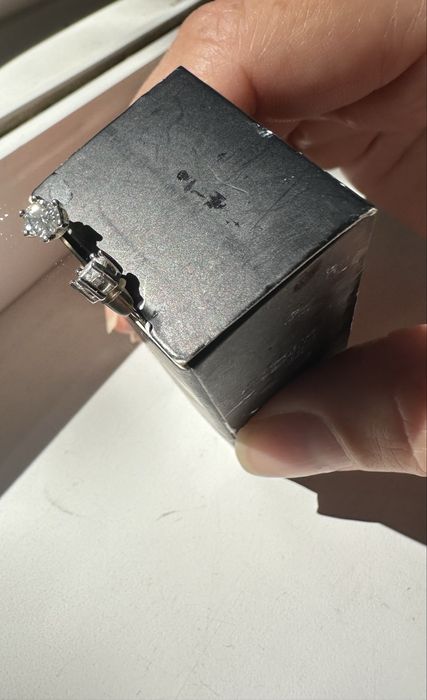 Серьги Муассанит 4 мм