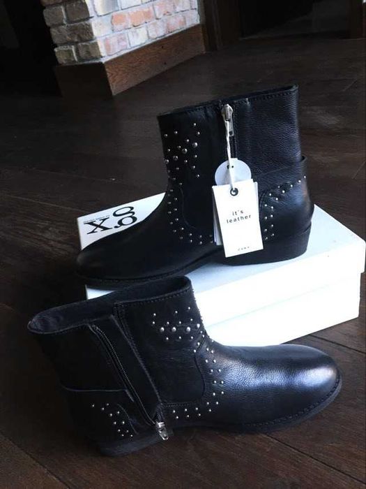 Cizme / ghete piele naturala Zara mar.40