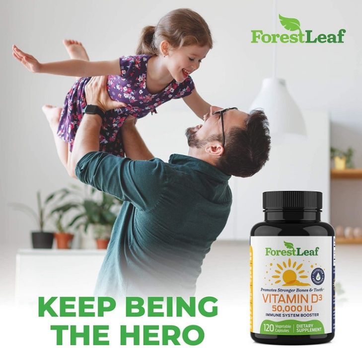 Витамин Д3 50000 доза, Vitamin d3 50000iu, d3 50000me  120 капсул