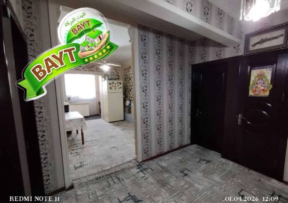 Продается 5 комнатная Сергели Дустлик 2,Площадь:120м2,Балкон:2х9 х