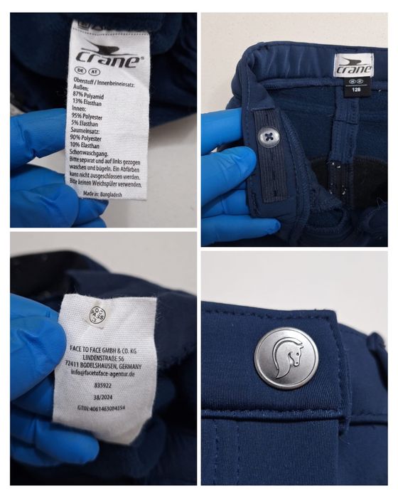Pantaloni ptr exhitatie, calarie CRANE ptr copii, marimea 128 unisex