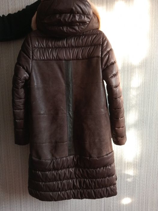 Дубленка комбинированная