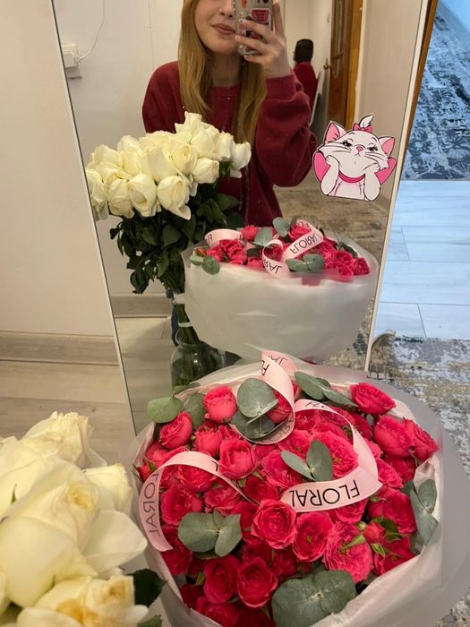 Кустовый розы 20 шт