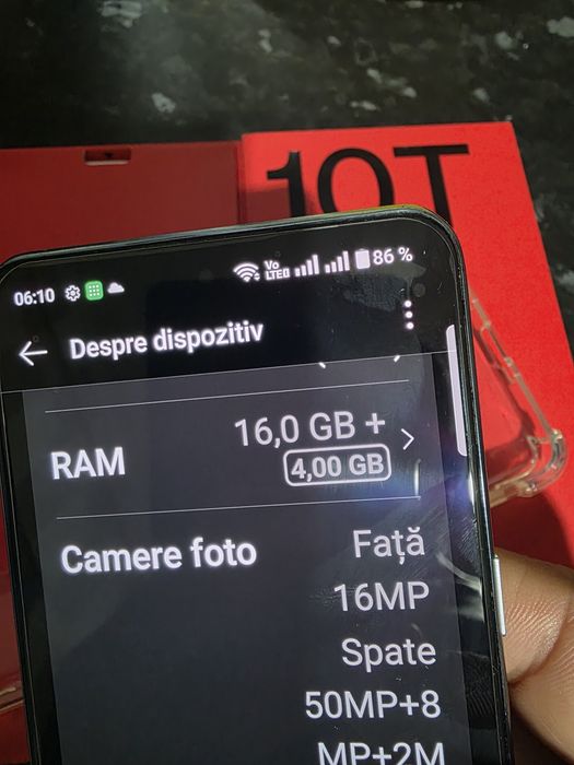 Oneplus 10T model top 16/256 GB super telefon.