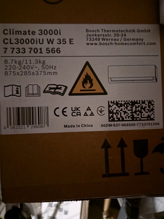 Unitate Interna Bosch Aer Conditionat Multi Split Climate 3000i 12000BTU