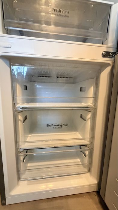 Frigider LG GBB61PZHZN – No Frost, gri, stare foarte bună