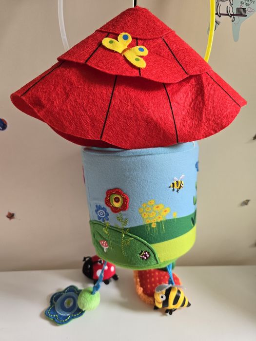 Carusel muzical mecanic Dushi casuta din padure Forest House bebelusi