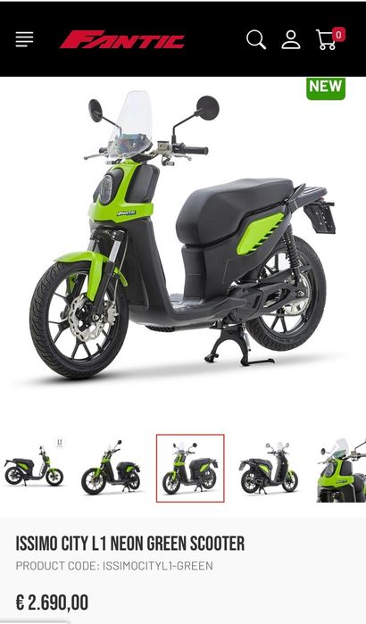 Vand Scooter Fantic Issimo City L1