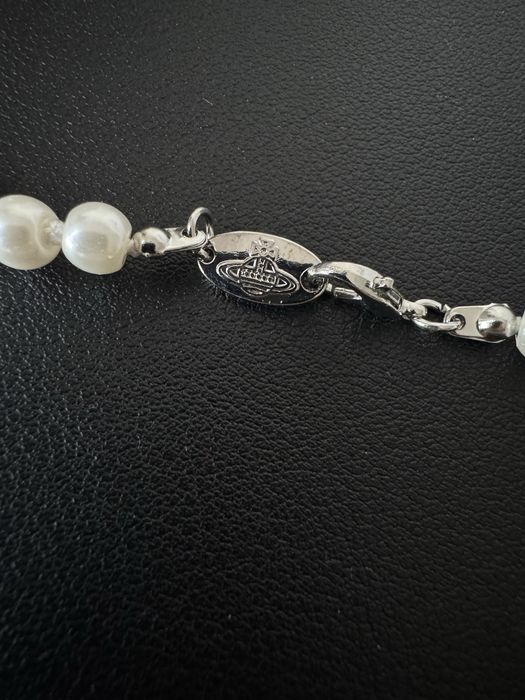 Colier Vivienne Westwood Silver Pearl
