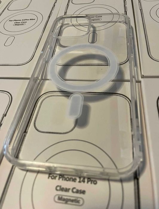 Husa Magsafe Clear Iphone  11 12 13 14 15 16 17