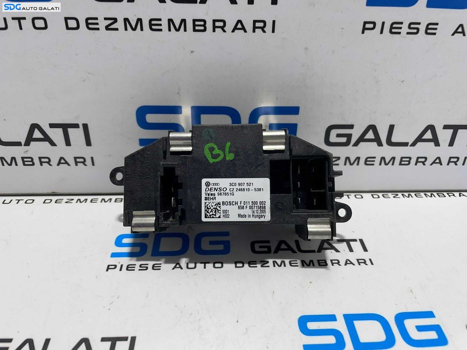 Releu Rezistenta Motoras Aeroterma Volkswagen Golf PLUS 2008 - 2013 Cod 3C0907521 [L3457]