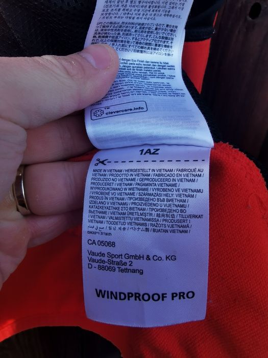 Geacă tehnică windstopper Vaude Pro M bărbați