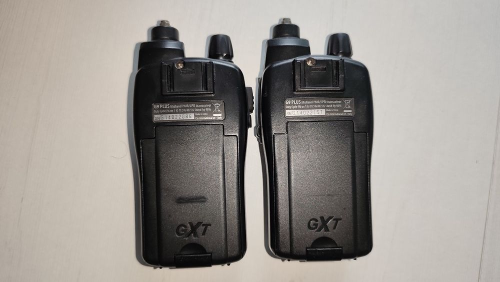 SET Stație Radio Portabilă Midland G9 PLUS (Ediție Specială: Export 5W + Antenă Flex)