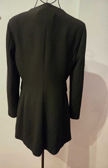 Palton primavara Zara, negru, marime L