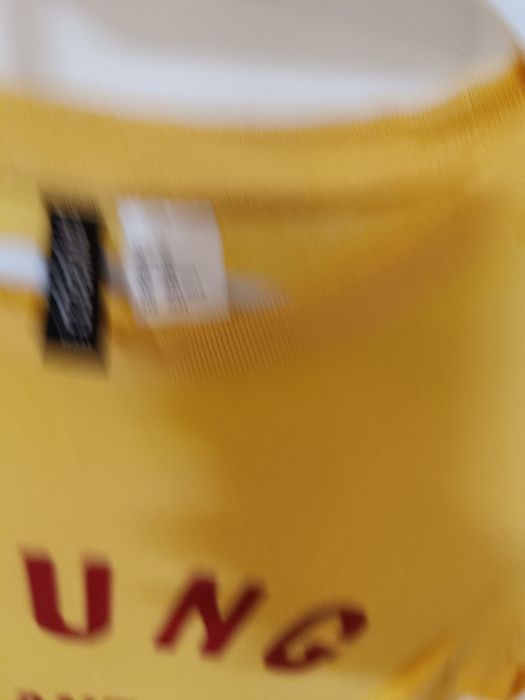 Tricou galben din bumbac