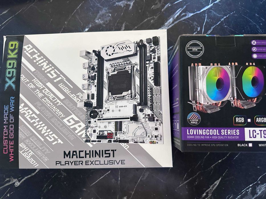 Топовые белые комплекты MACHINIST X99 K9-D3/ Плата,проц,озу,куллер
