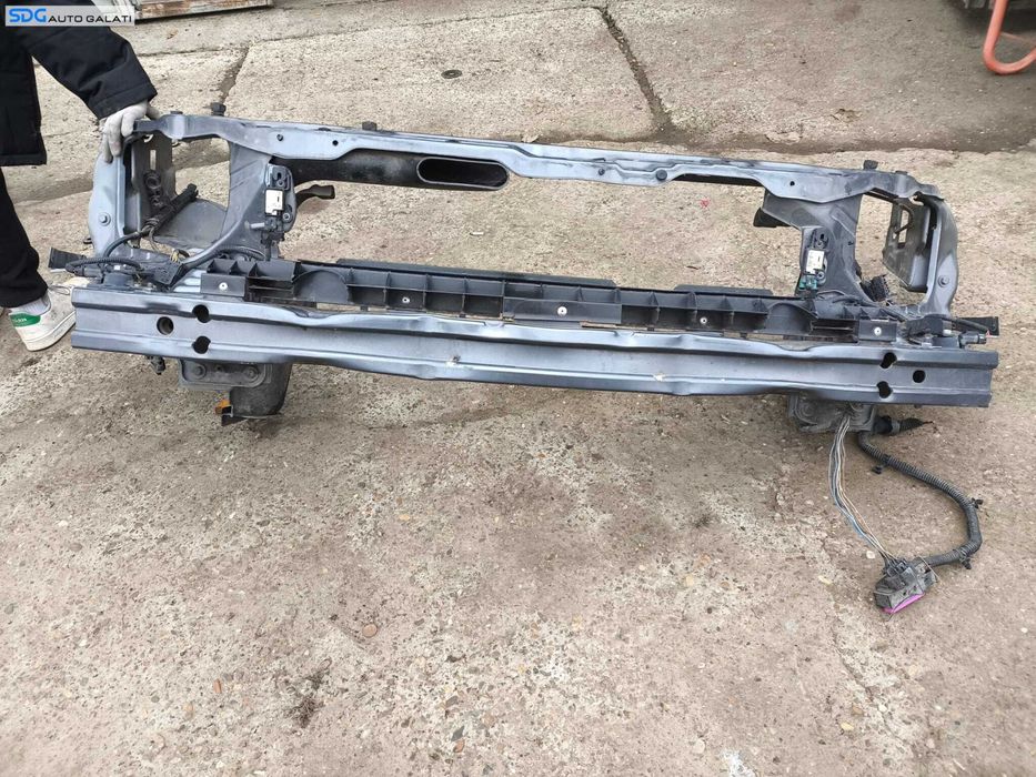 Trager Tragher Calandru Panou Frontal Suport Faruri Radiatoare cu Armatura Intaritura Bara Spoiler Fata Opel Vectra C Non Facelift NFL 2002 - 2005 Cod 24454293 [L4080]