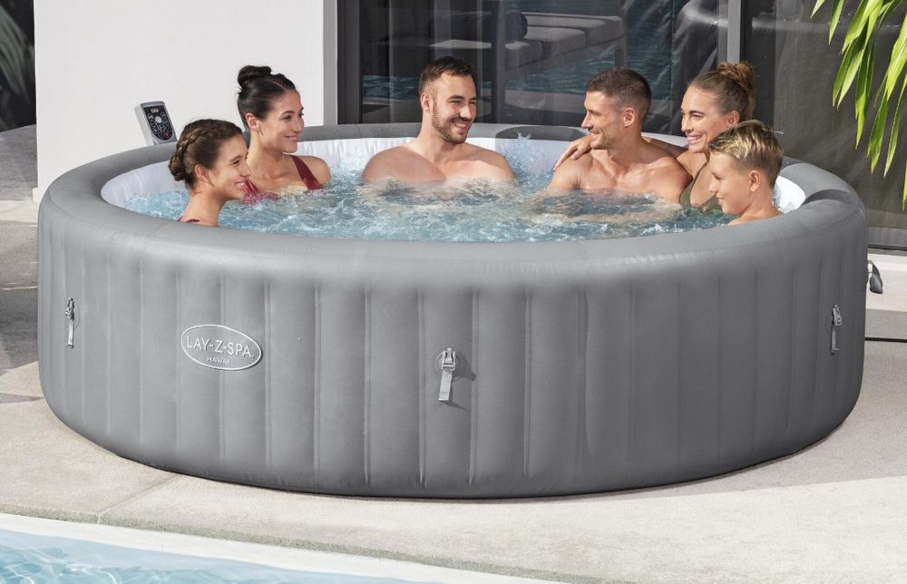 НОВО Суперлуксозно надуваемо джакузи HAWAII 2.36м-71см 2г.гаранция