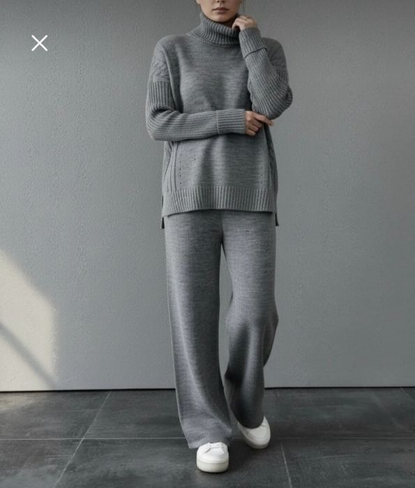 Нов плетен дамски комплект