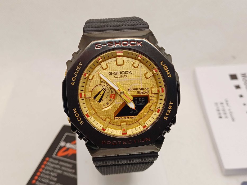 Ceas Sport Casio g shock GMb 2100rh 1a, Metal Gun-Gold .Nou, Garantie 2ani