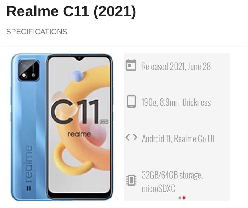 Realme C11. 32GB