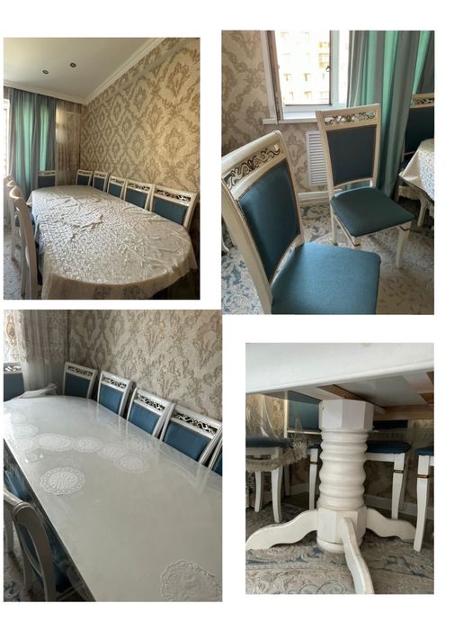 стол гостинный  со стульями 10 шт