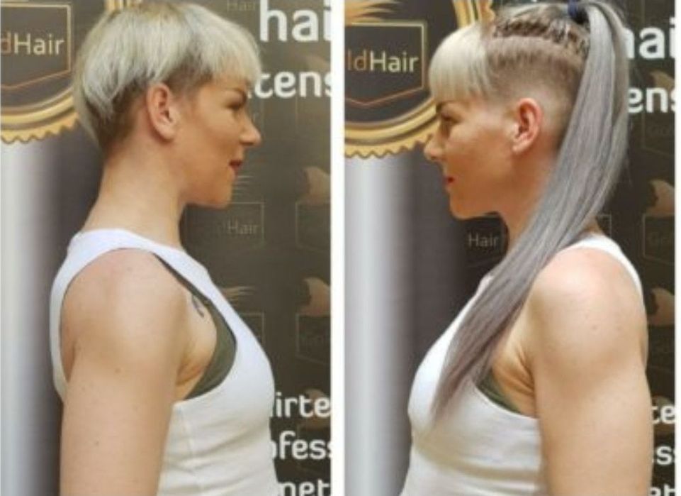 Orice tip extensii de păr prelungire, afro creț microring cheratina