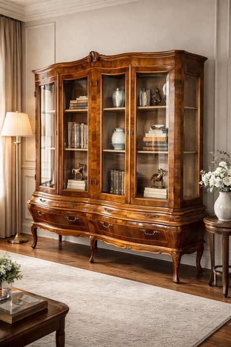 Bibliotecă veche deosebită *** vintage / antic / vechi / retro ***