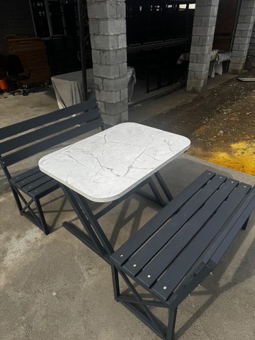 Комплект скамья и стол